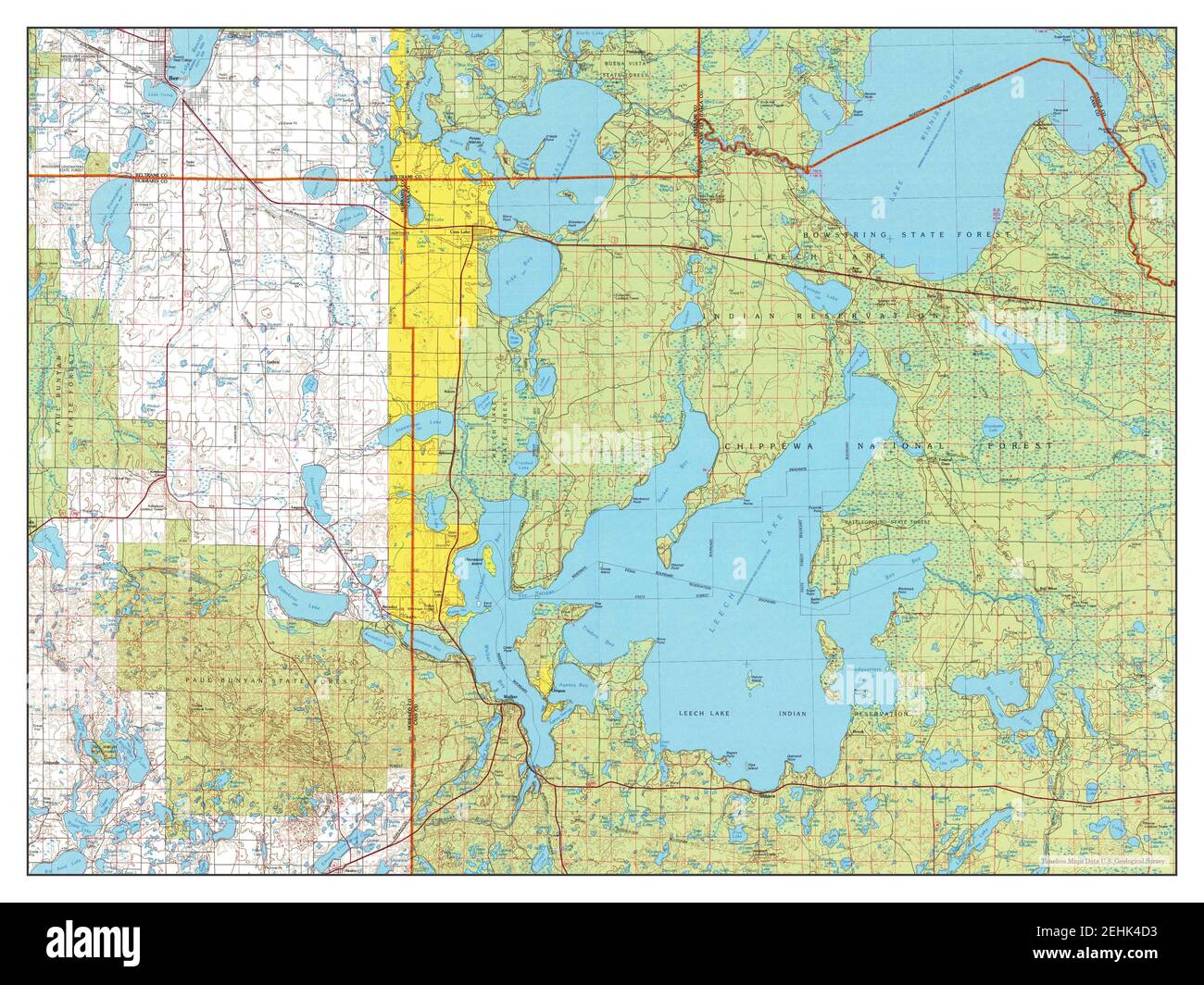 Cass Lake, Minnesota, map 1977, 1100000, United States of America by