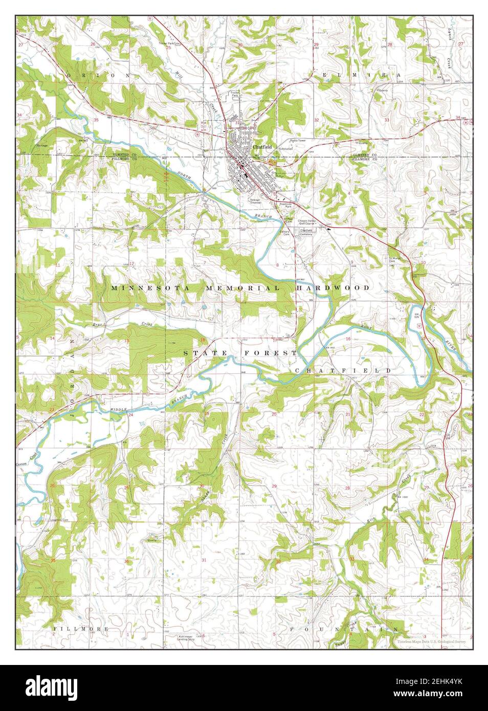 Map of chatfield hires stock photography and images Alamy