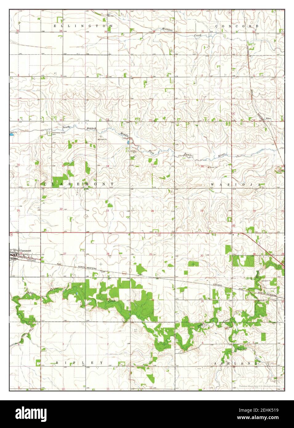 Claremont map Cut Out Stock Images & Pictures Alamy