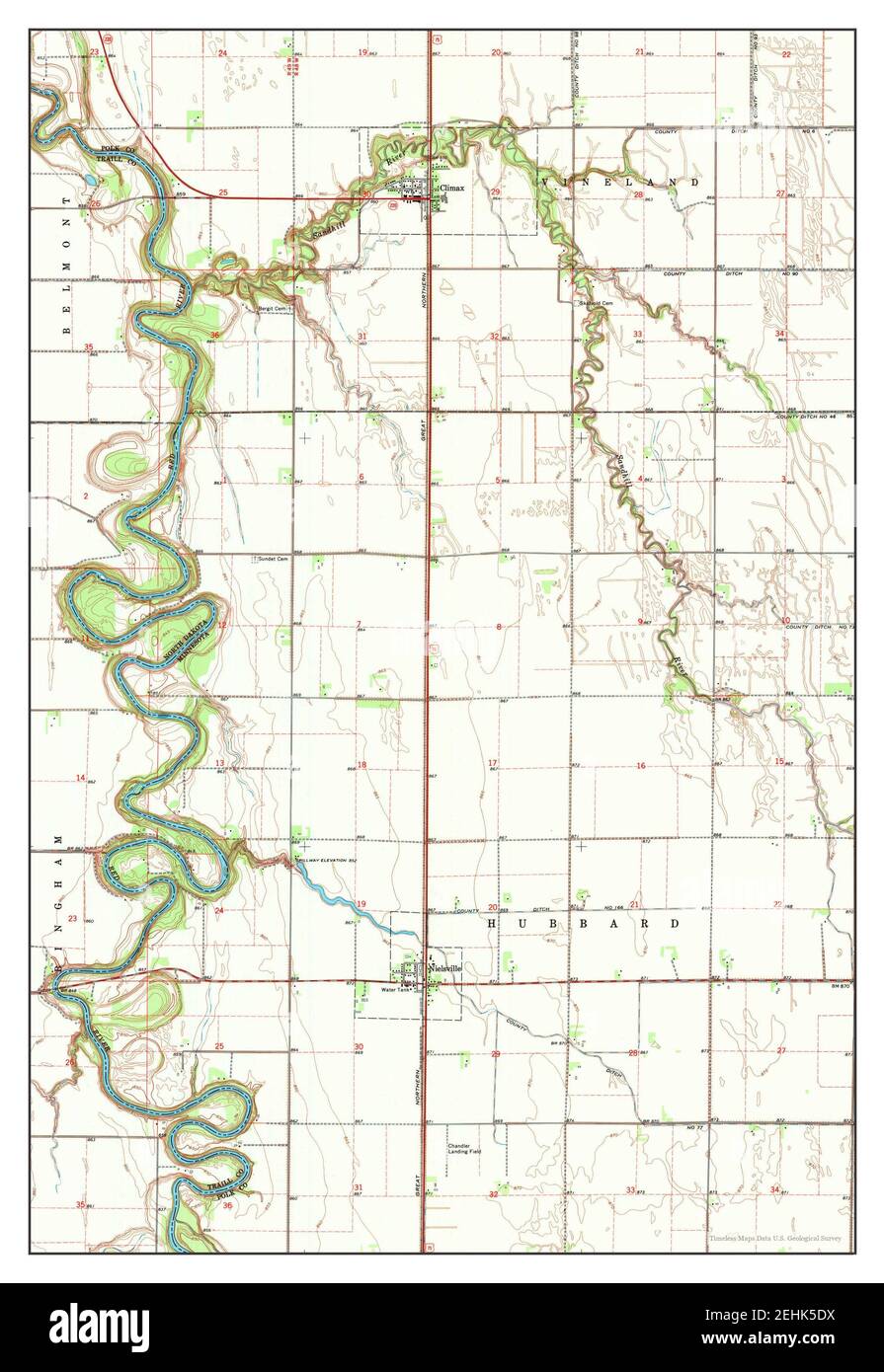Map of climax hires stock photography and images Alamy