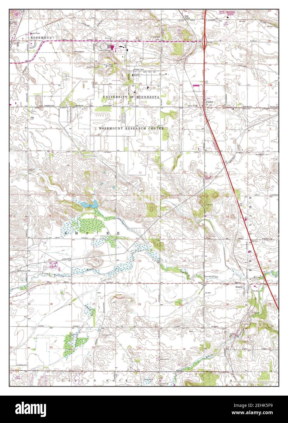 Coates, Minnesota, map 1974, 124000, United States of America by