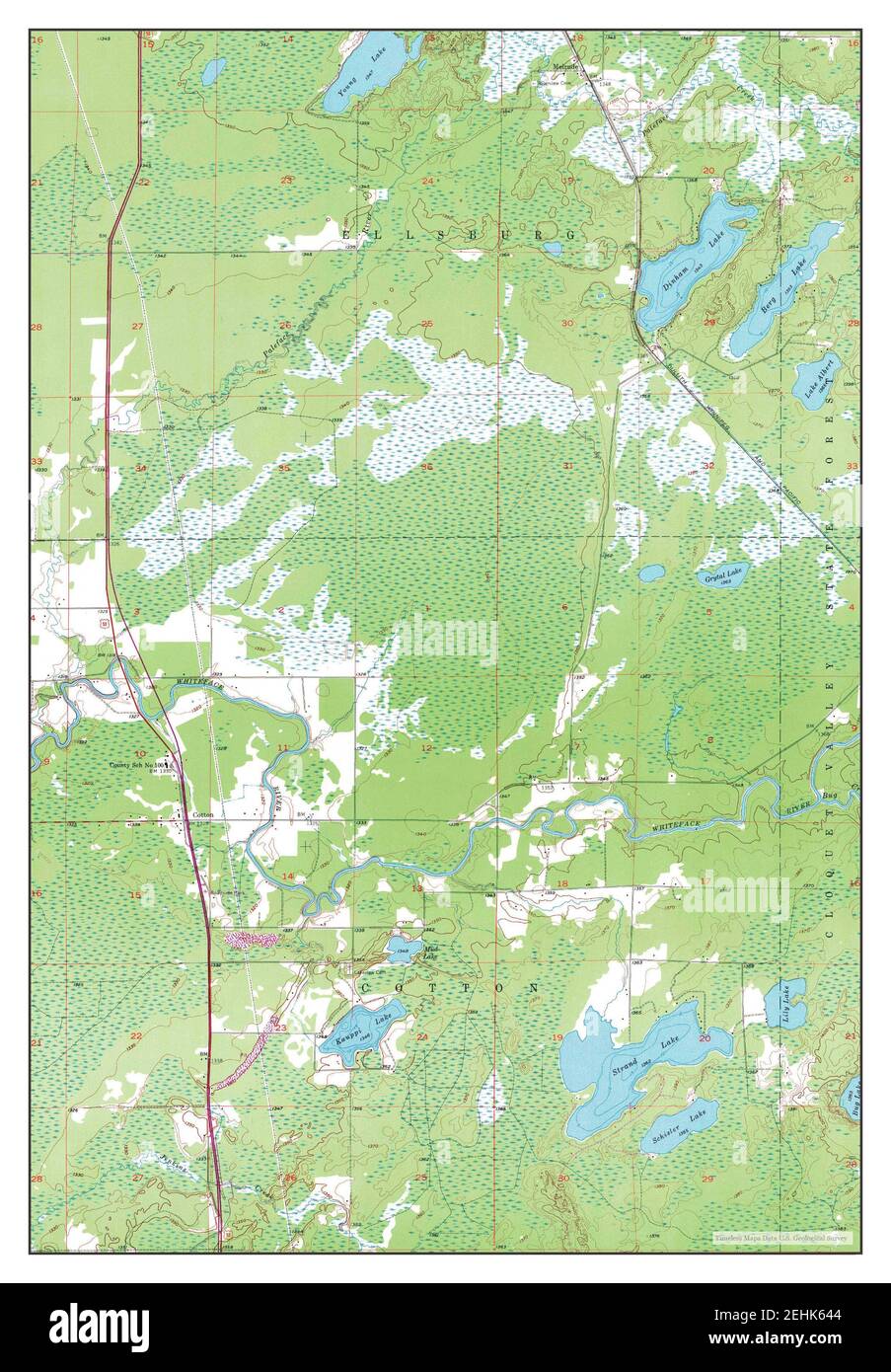 Map of cotton minnesota Cut Out Stock Images & Pictures Alamy