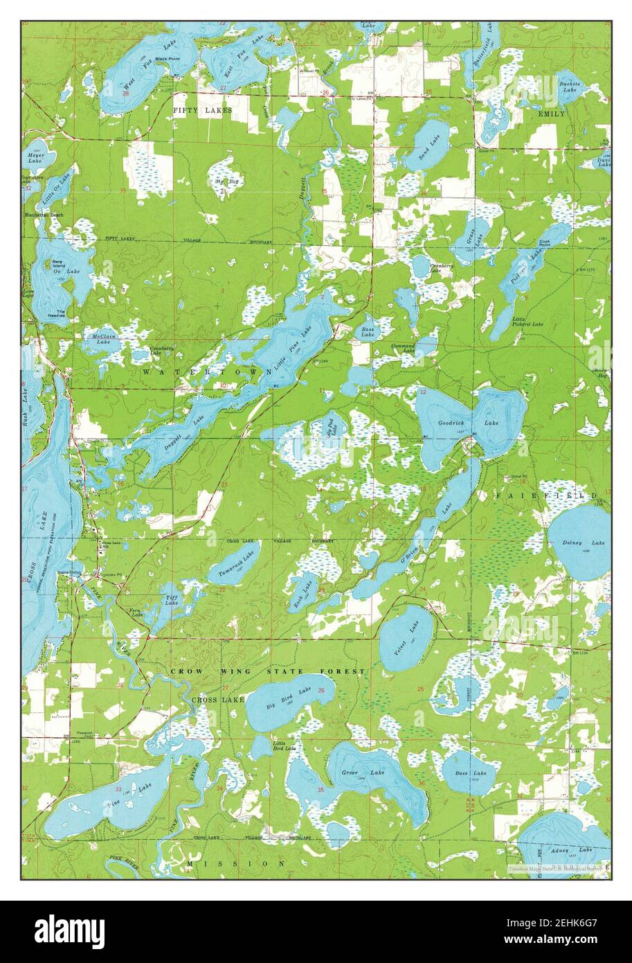 Cross Lake, Minnesota, map 1960, 124000, United States of America by