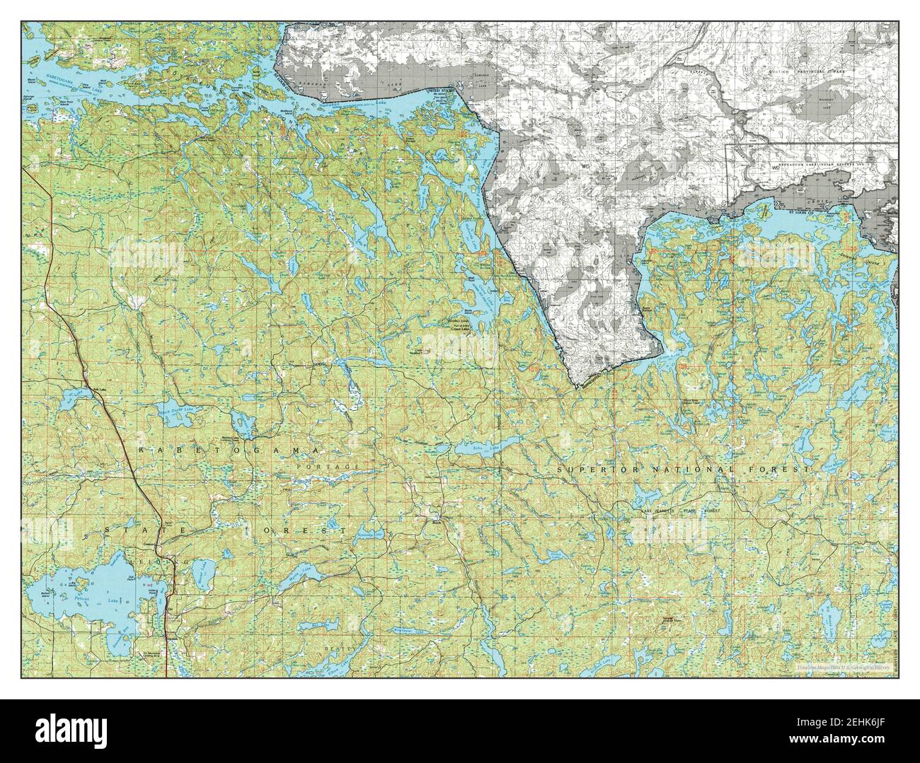 Crane Lake, Minnesota, map 1978, 1100000, United States of America by