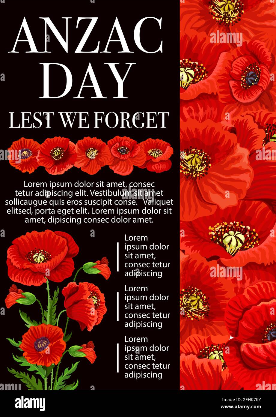 Anzac Day Lest We Forget banner for 25 April Remembrance Day of -  richy.com.vn