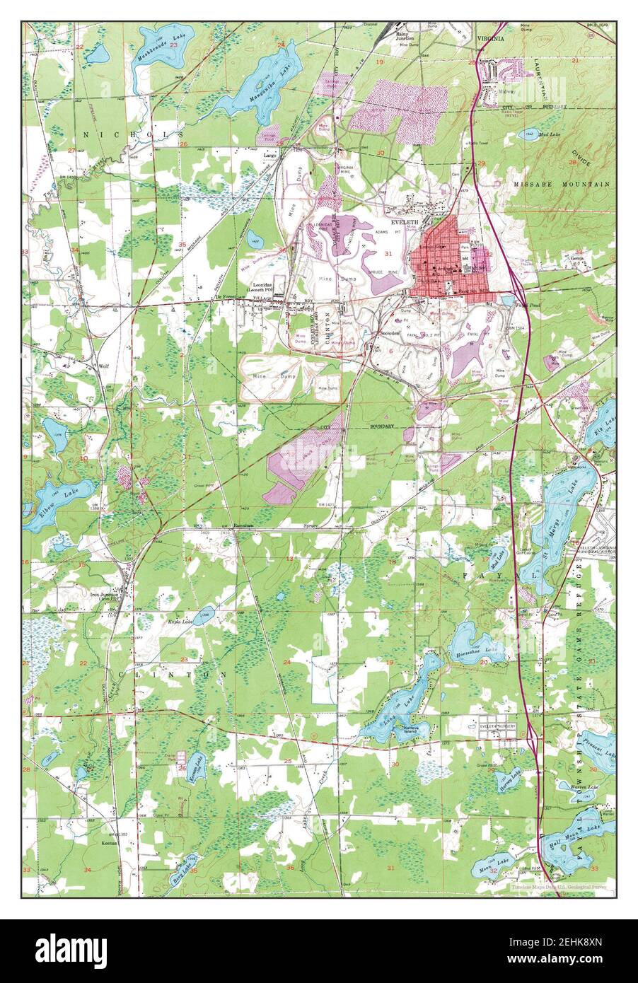 Map of eveleth hires stock photography and images Alamy