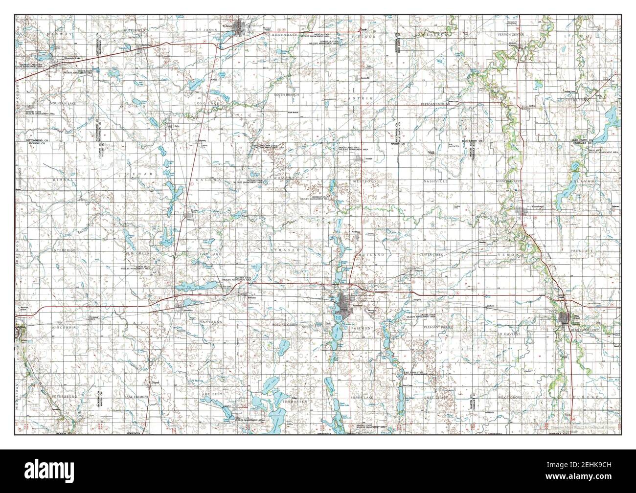 Map of fairmont minnesota hires stock photography and images Alamy