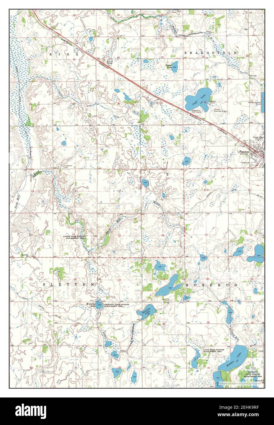 Fosston map hires stock photography and images Alamy