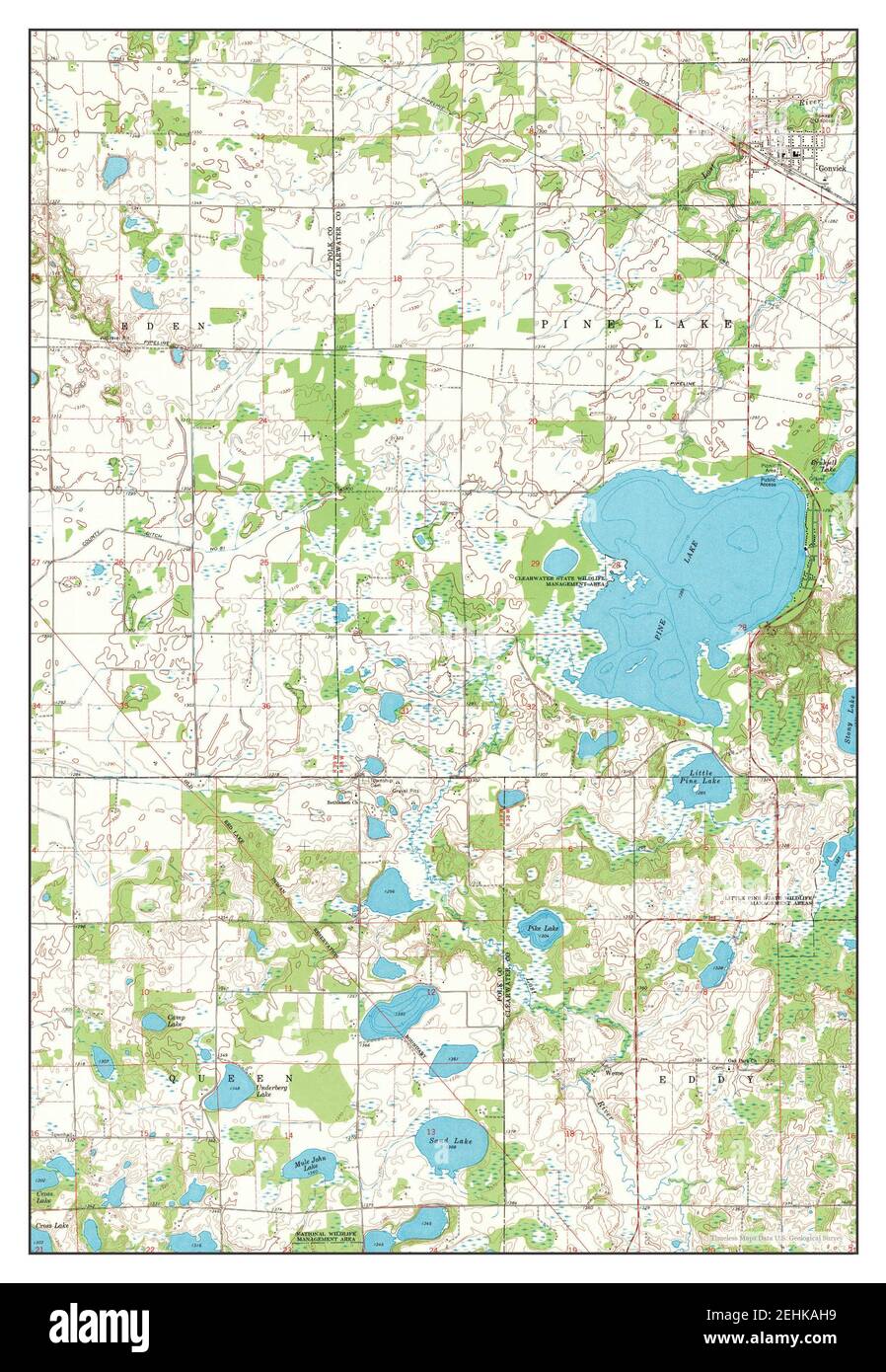 Gonvick, Minnesota, map 1969, 124000, United States of America by