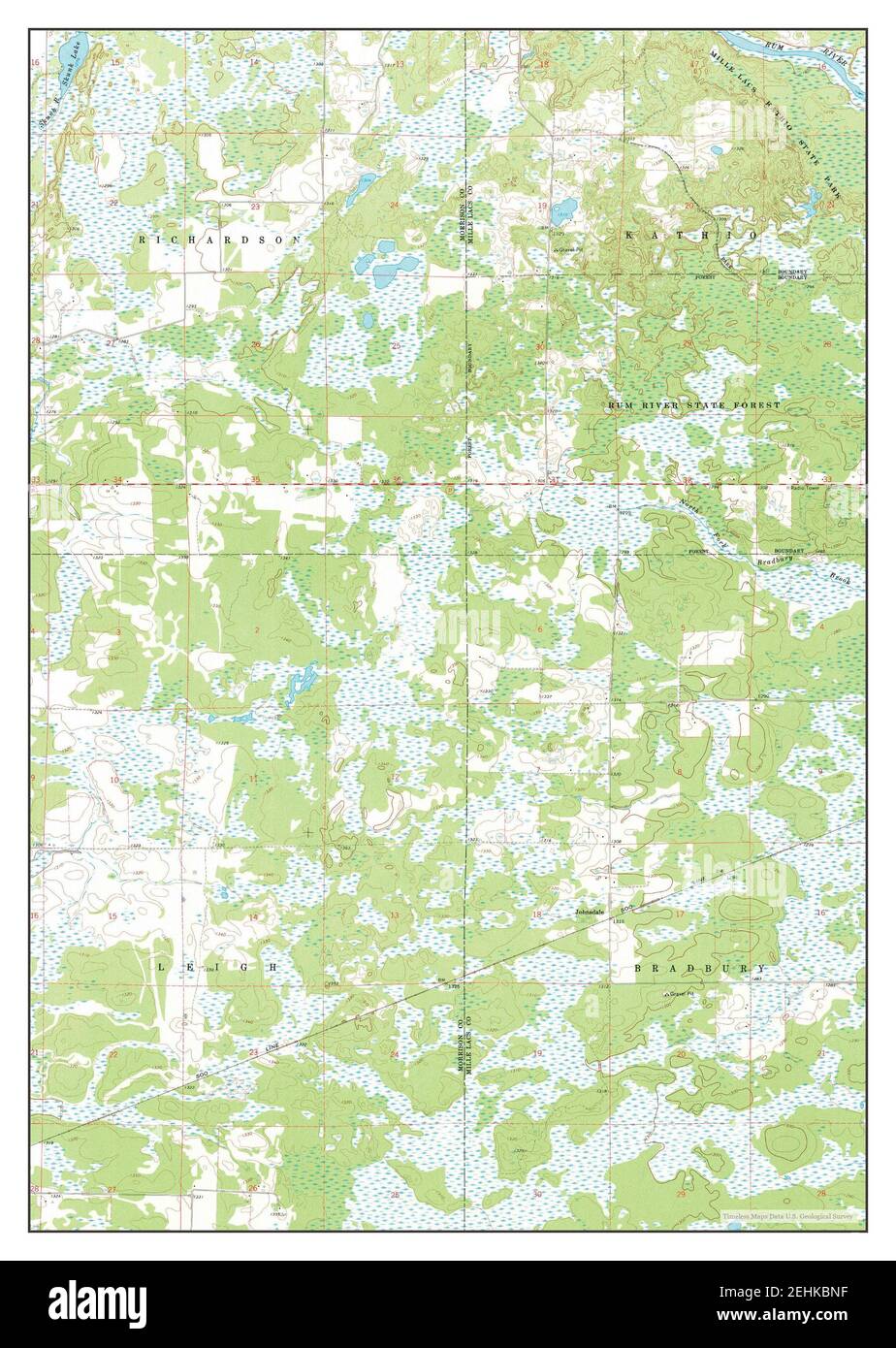 Hillman SE, Minnesota, map 1968, 124000, United States of America by