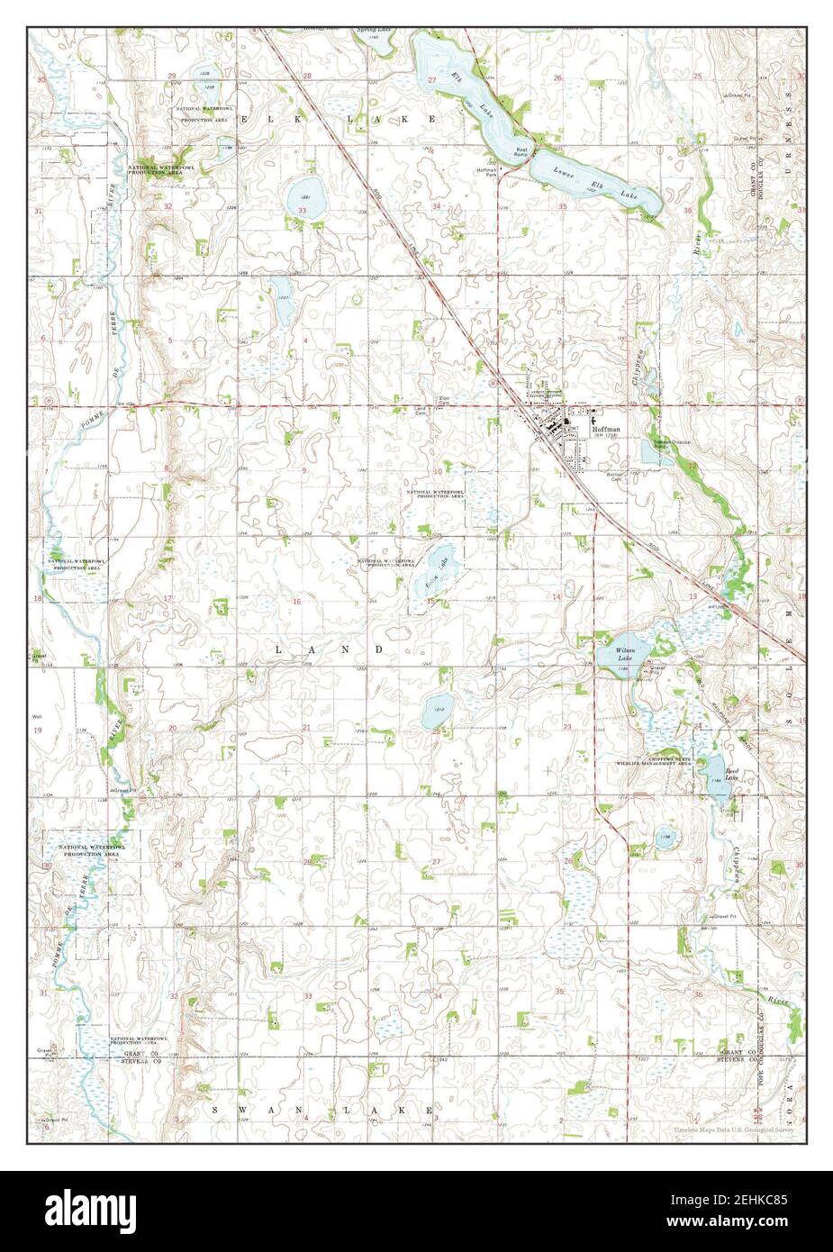 Map of hoffman minnesota hires stock photography and images Alamy