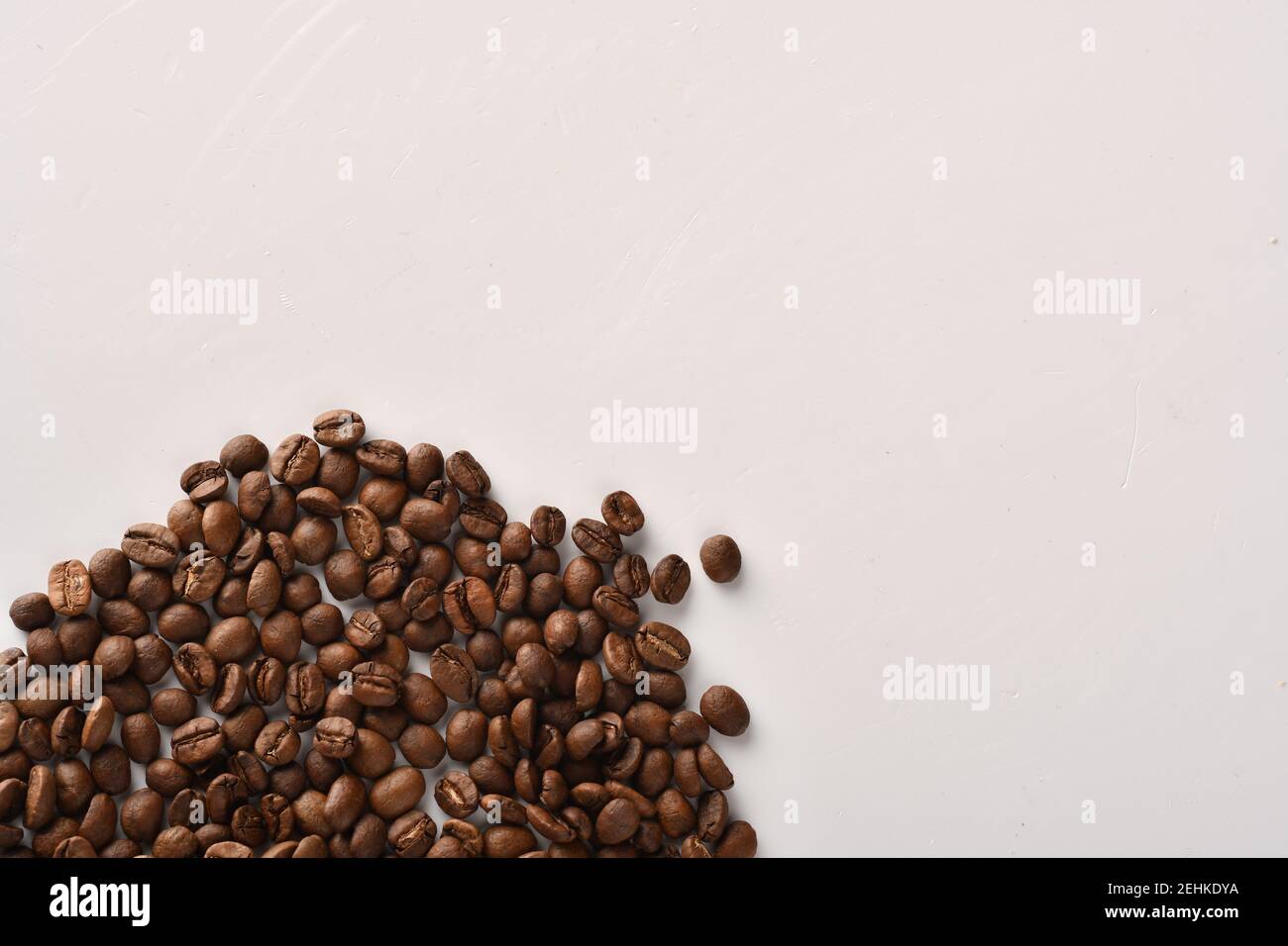 Coffee beans isolated on white background with copy space for text ...
