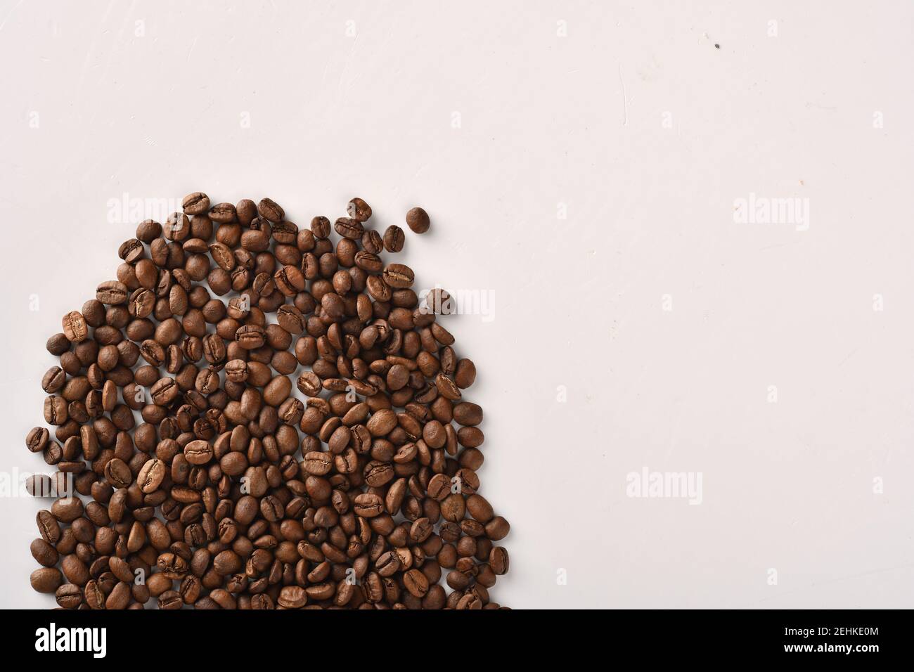 Coffee beans isolated on white background with copy space for text ...