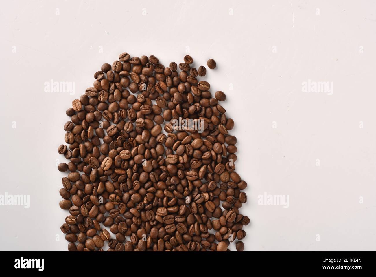 Coffee beans isolated on white background with copy space for text ...