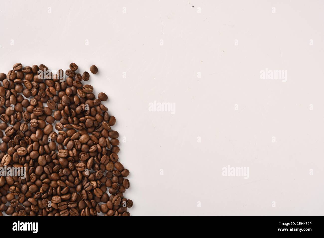 Coffee beans isolated on white background with copy space for text ...