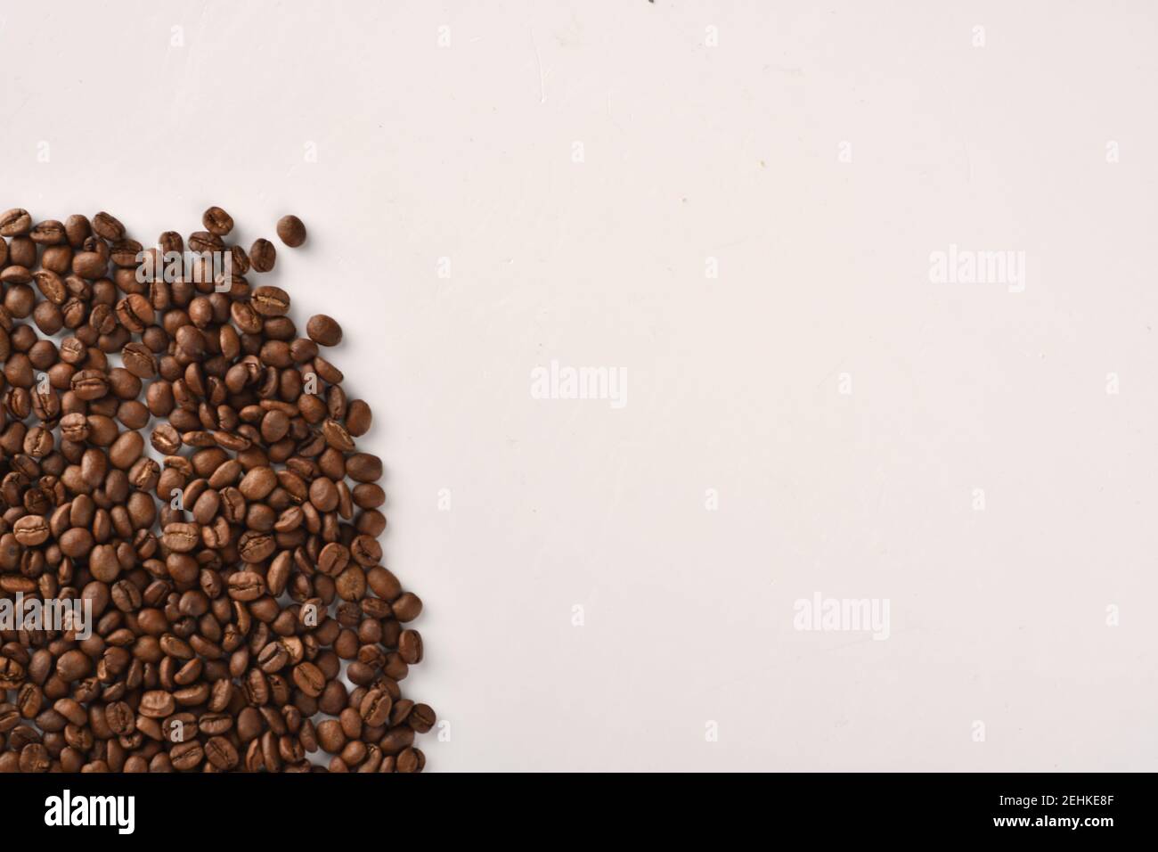 Coffee beans isolated on white background with copy space for text ...