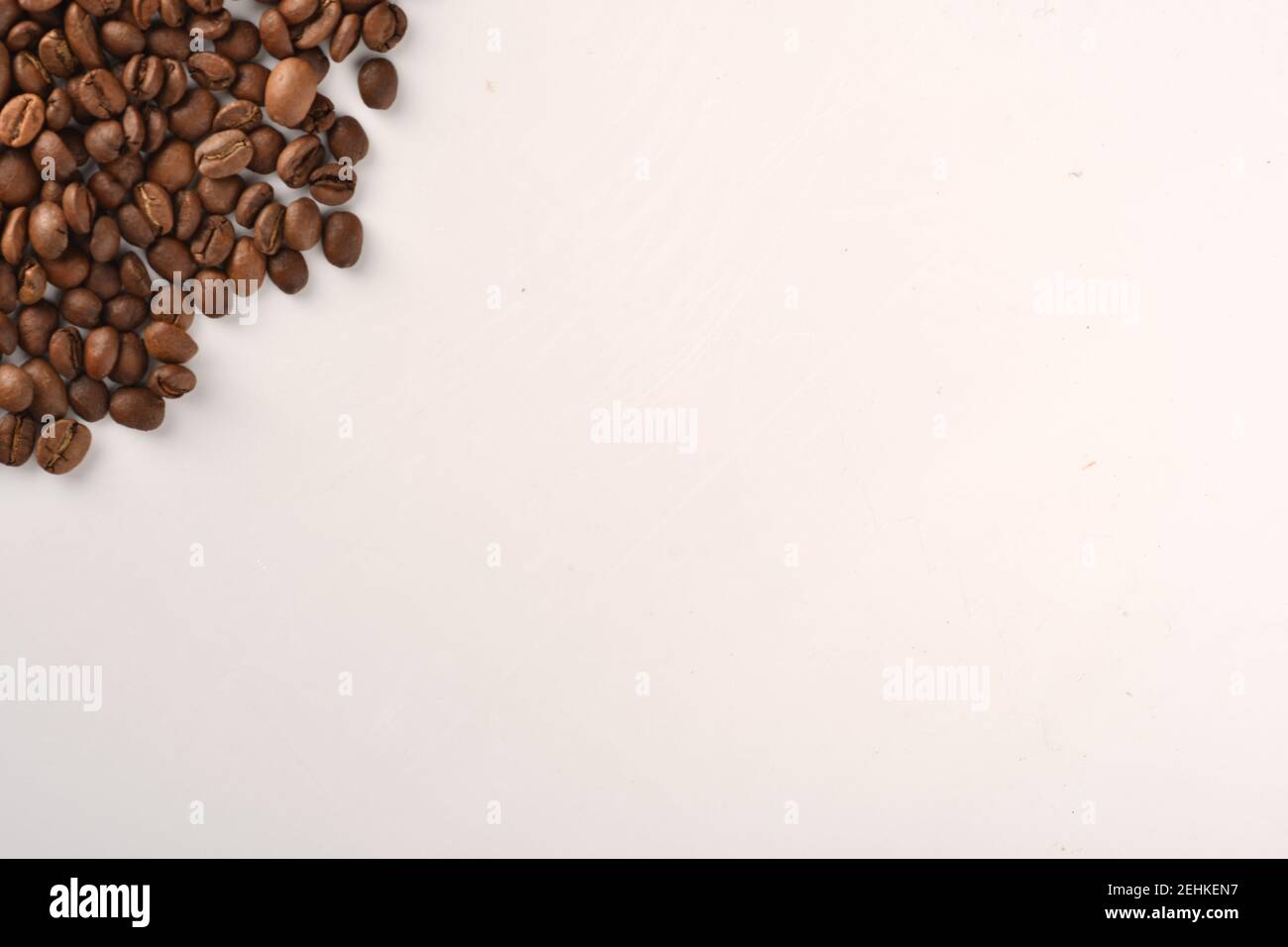 Coffee beans isolated on white background with copy space for text ...