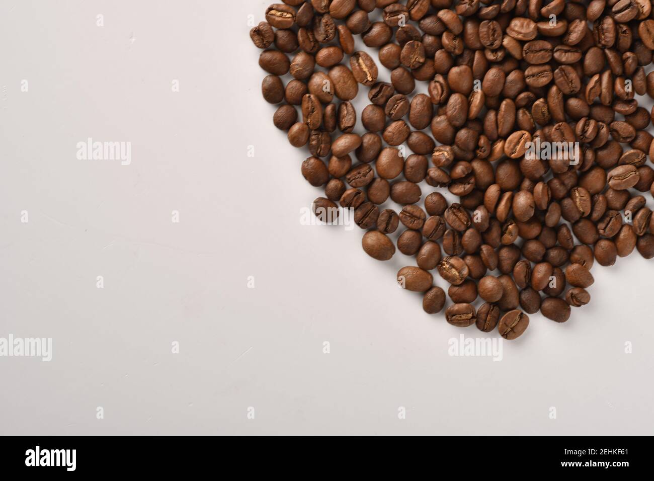 Coffee beans isolated on white background with copy space for text ...