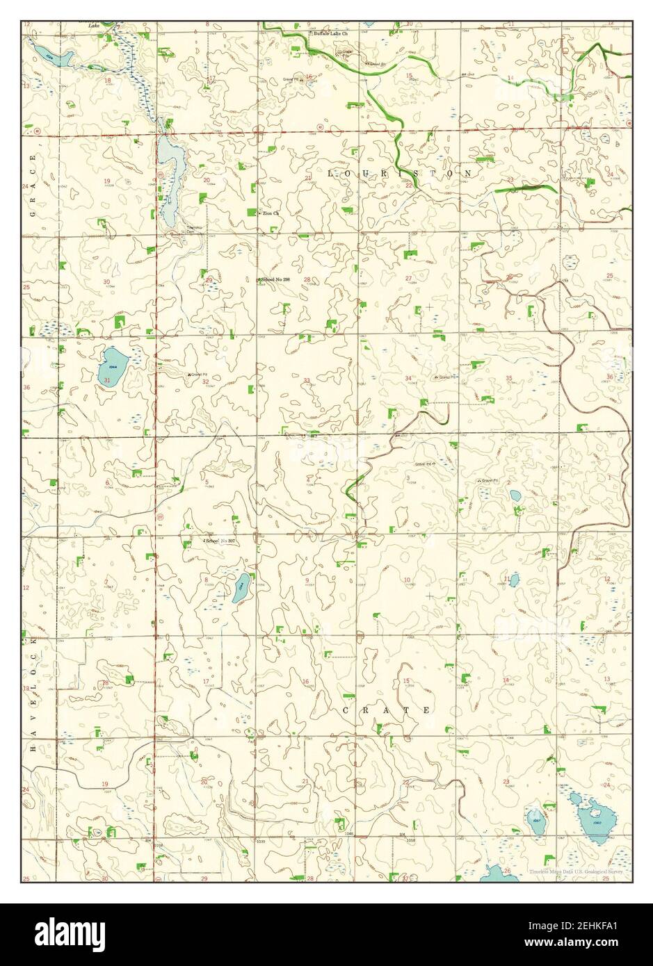 Kerkhoven SW, Minnesota, map 1958, 124000, United States of America by