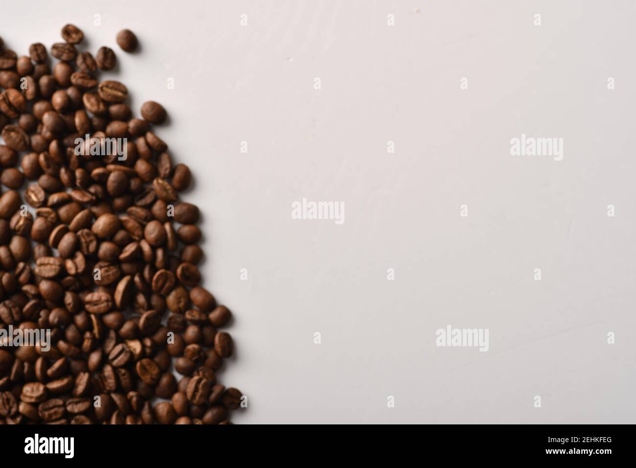 Coffee beans isolated on white background with copy space for text ...
