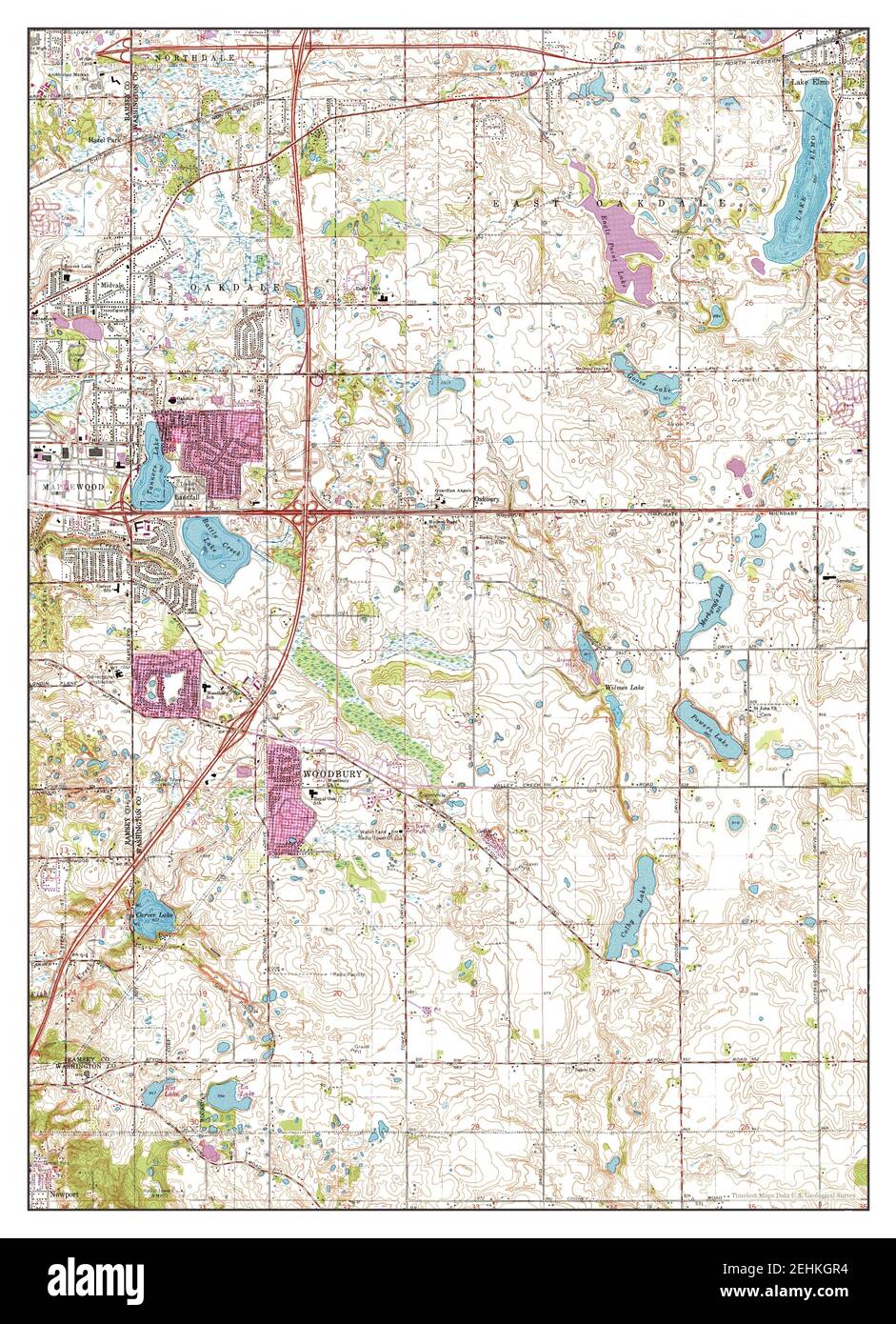 Lake Elmo, Minnesota, map 1967, 124000, United States of America by