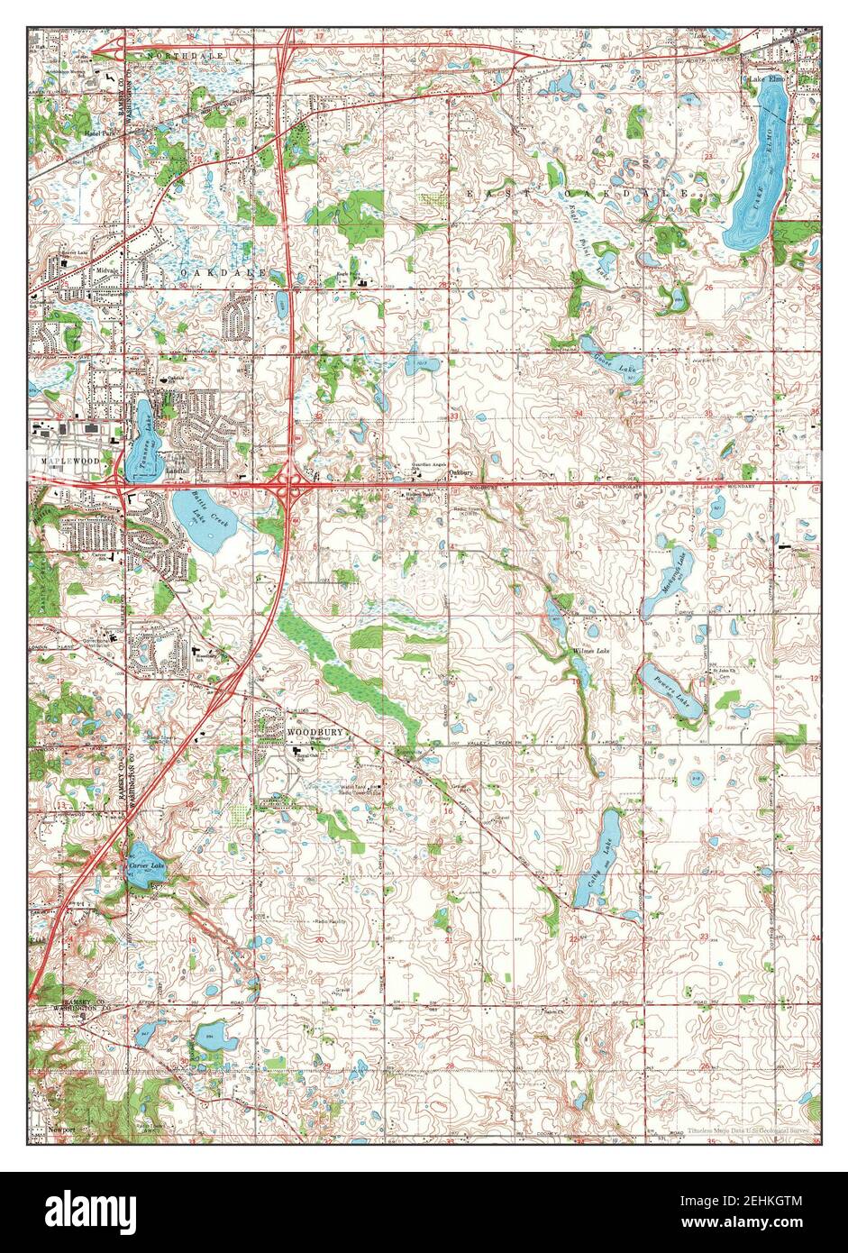 Lake Elmo, Minnesota, map 1967, 124000, United States of America by