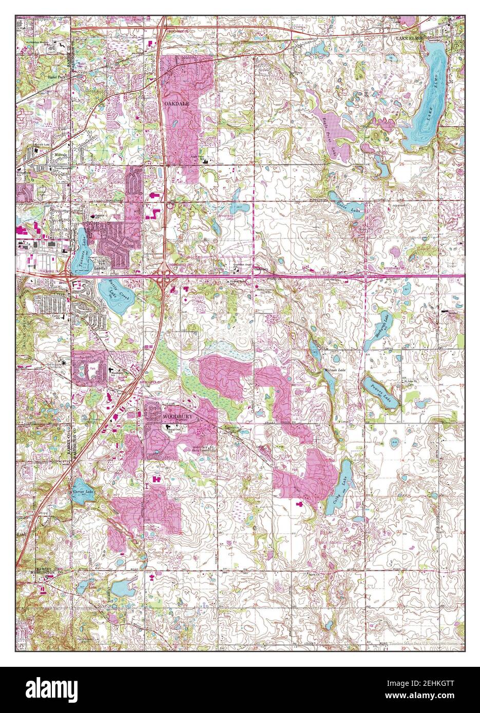 Lake Elmo, Minnesota, map 1967, 124000, United States of America by