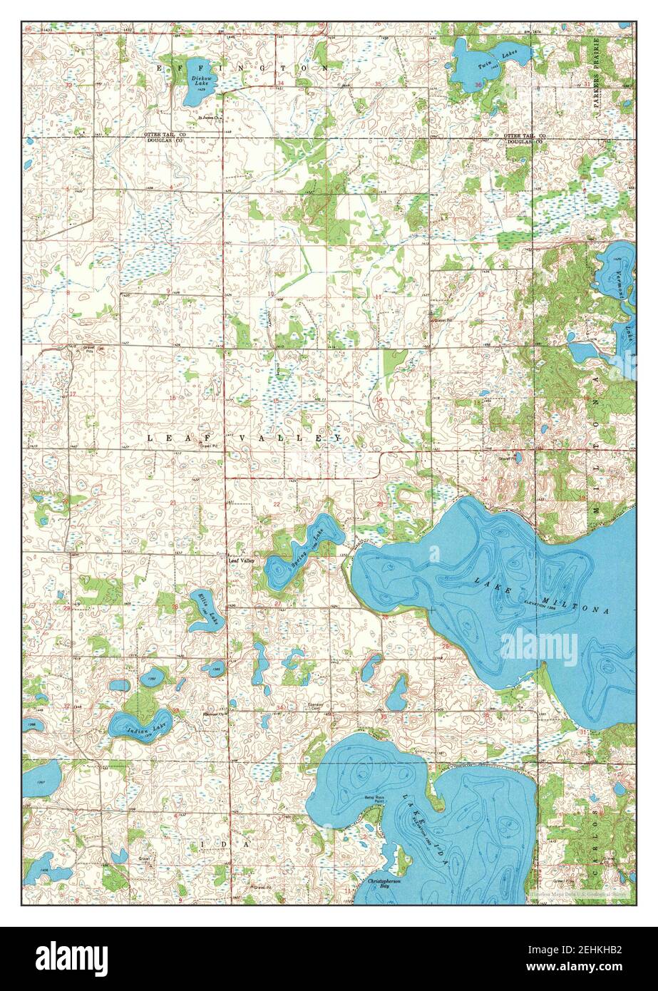 Lake Miltona West, Minnesota, map 1969, 124000, United States of