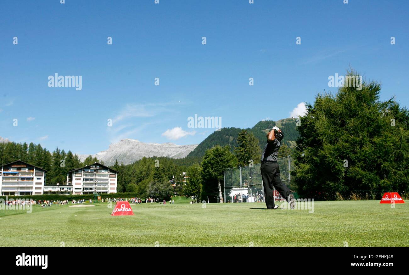 Golf - Omega European Masters - Crans-sur-Sierre - Crans Montana -  Switzerland - 5/9/08 General View Mandatory Credit: Action Images / Andrew  Boyers Stock Photo - Alamy