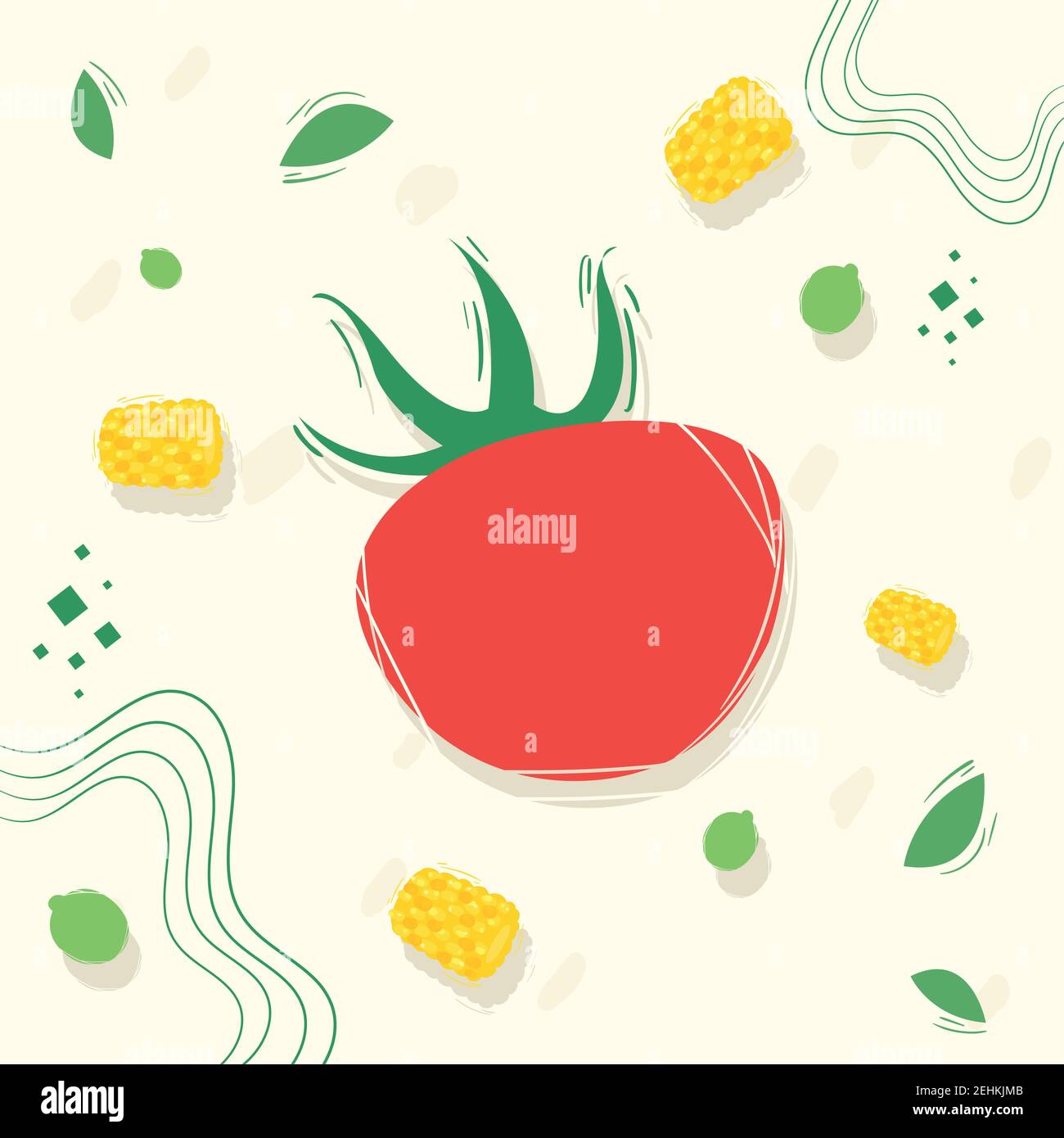 Tomato with healthy and organic food icon set design, eco bio and fresh ...