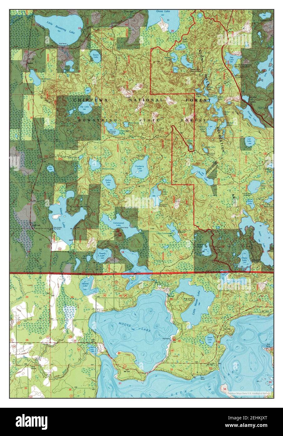 Bowstring Lake Mn Map Bowstring Lake Minnesota Cut Out Stock Images & Pictures - Alamy