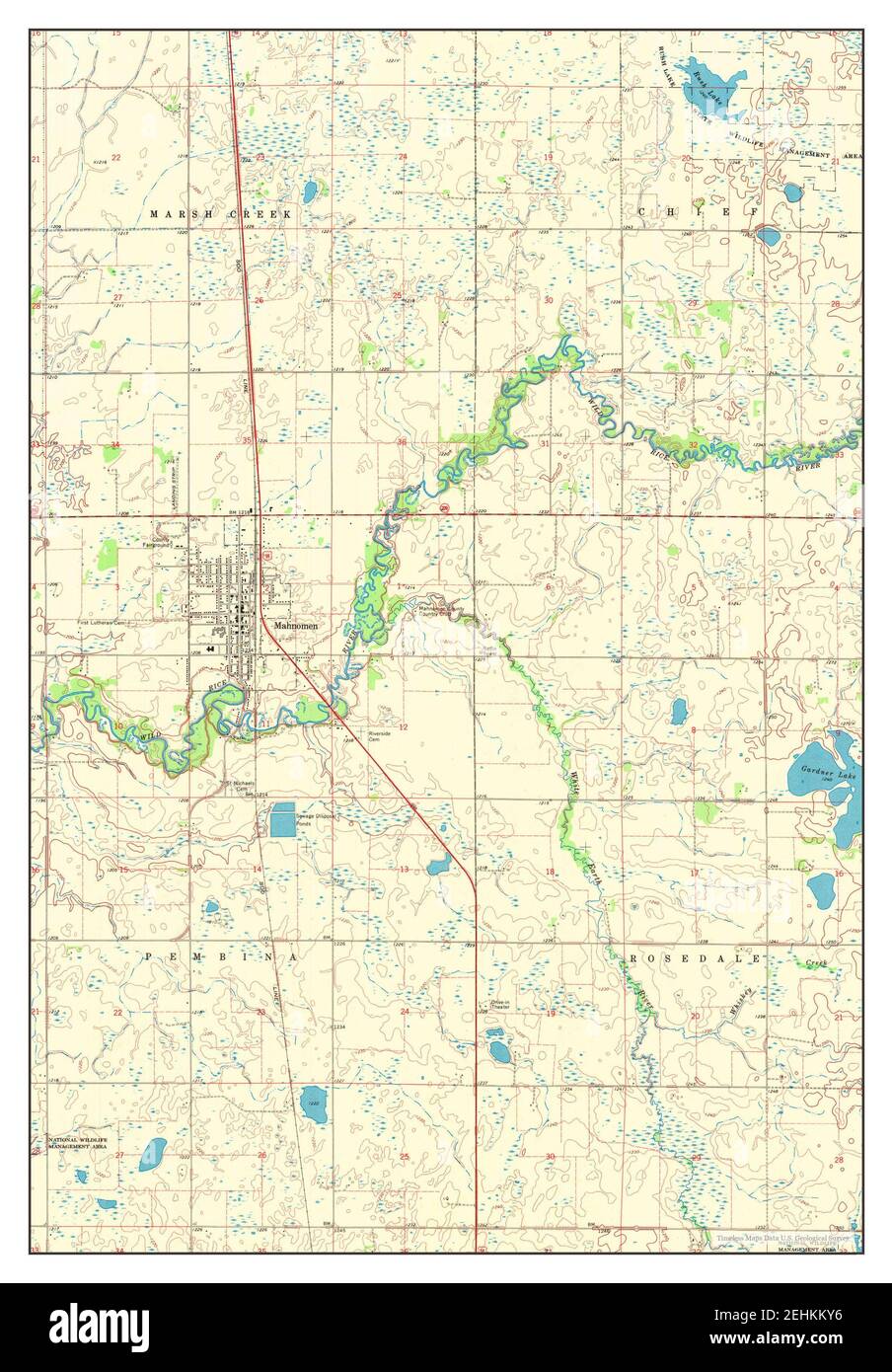 Map of mahnomen hires stock photography and images Alamy