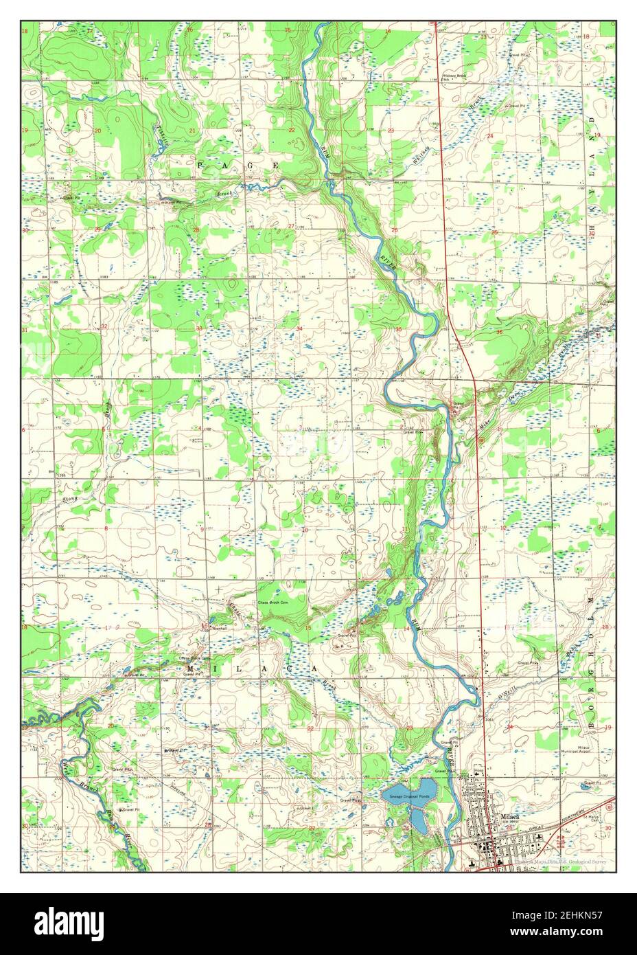 Map of milaca minnesota Cut Out Stock Images & Pictures Alamy