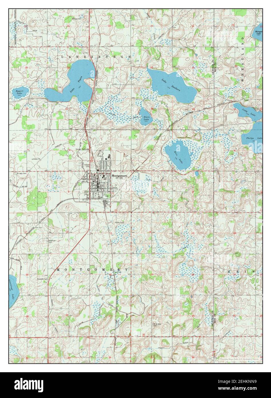 Map of montgomery minnesota Cut Out Stock Images & Pictures Alamy