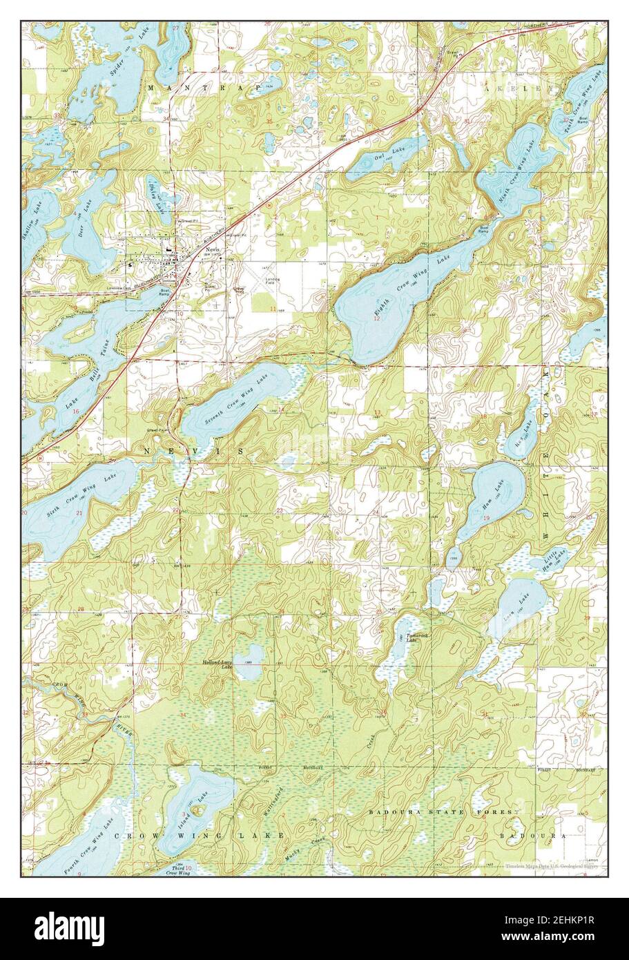 Nevis, Minnesota, map 1970, 124000, United States of America by