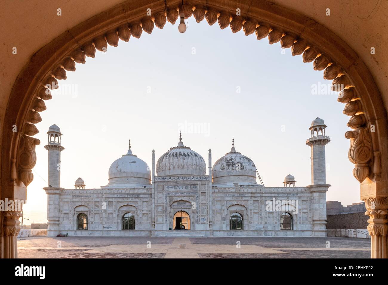 Abbassi Mosque near Derawar Fort, Yazman Tehsil, Punjab, Pakistan Stock Photo