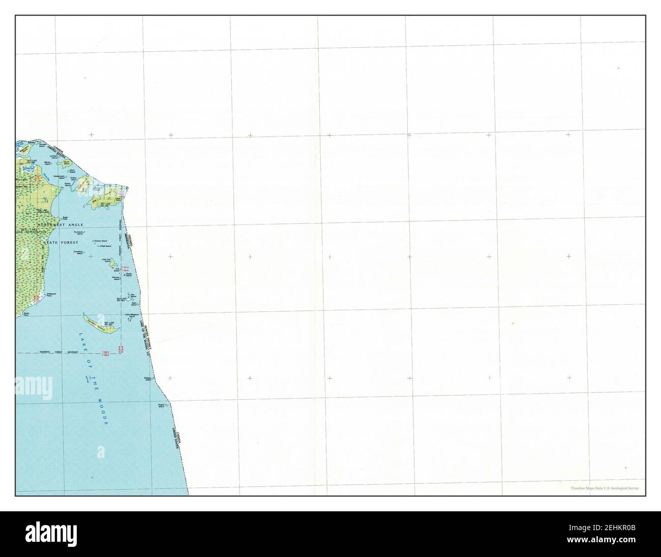 Oak Island, Minnesota, map 1985, 1100000, United States of America by
