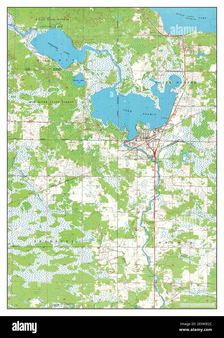 Map of onamia hires stock photography and images Alamy