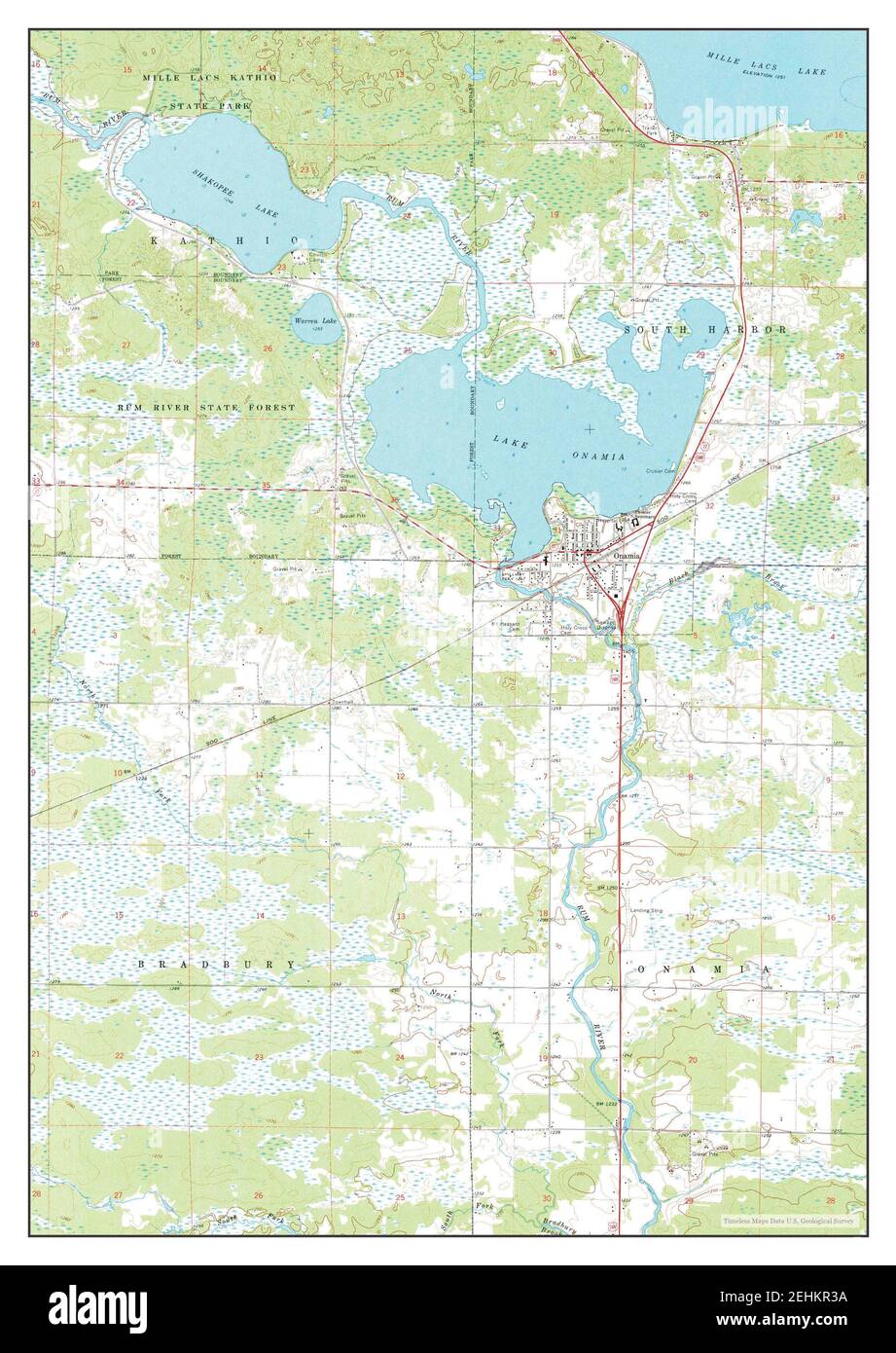 Map of onamia hires stock photography and images Alamy