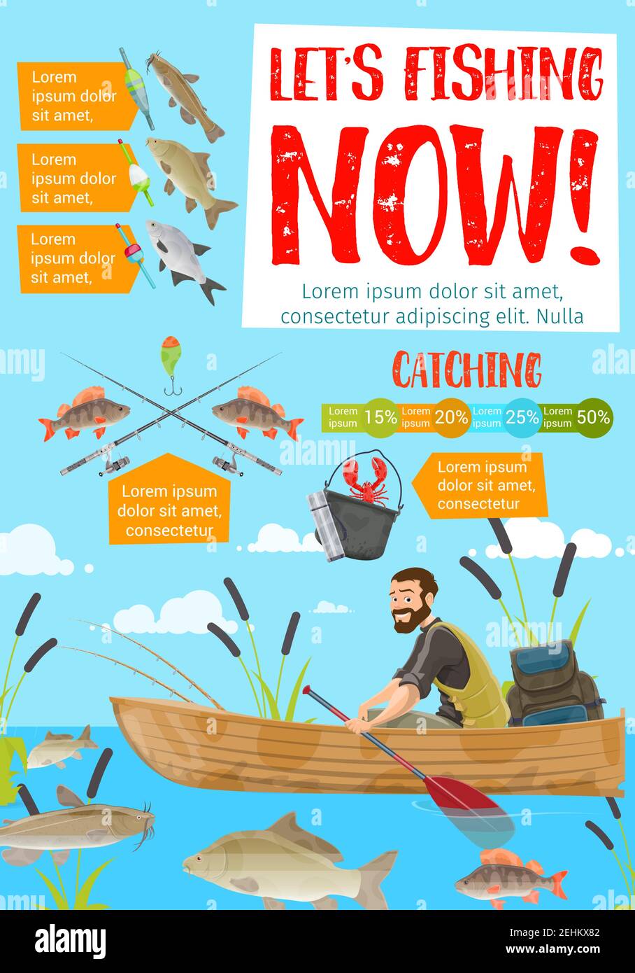 Man catching catfish Stock Vector Images Alamy