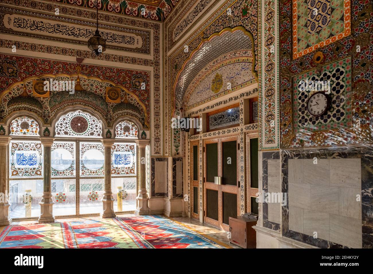 Jamia Mosque, Bhong, Rahim Yar Khan District, Punjab, Pakistan Stock Photo