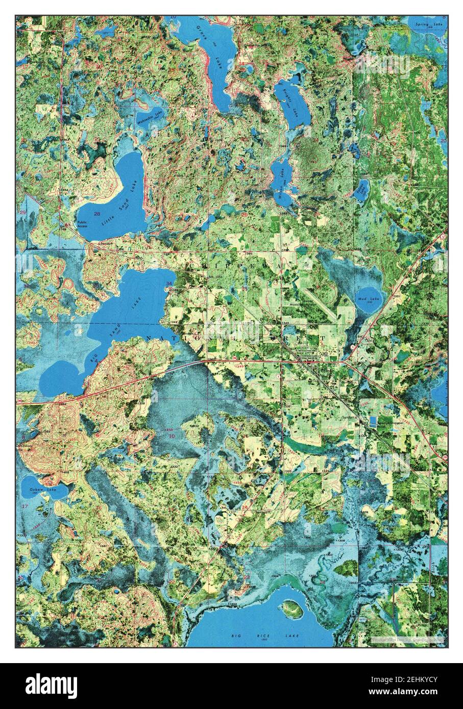 Remer, Minnesota, map 1971, 124000, United States of America by