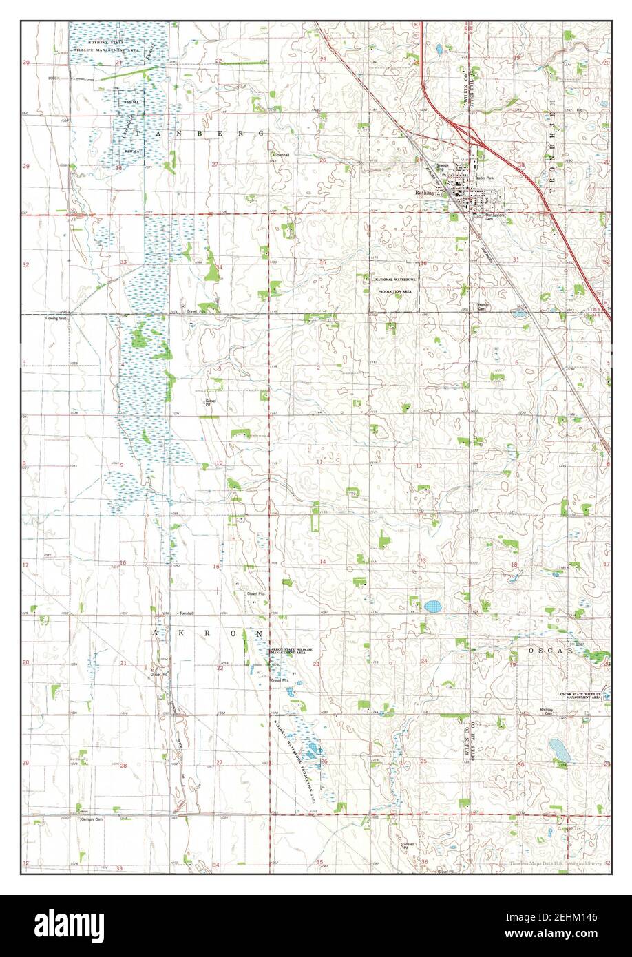 Rothsay, Minnesota, map 1981, 124000, United States of America by