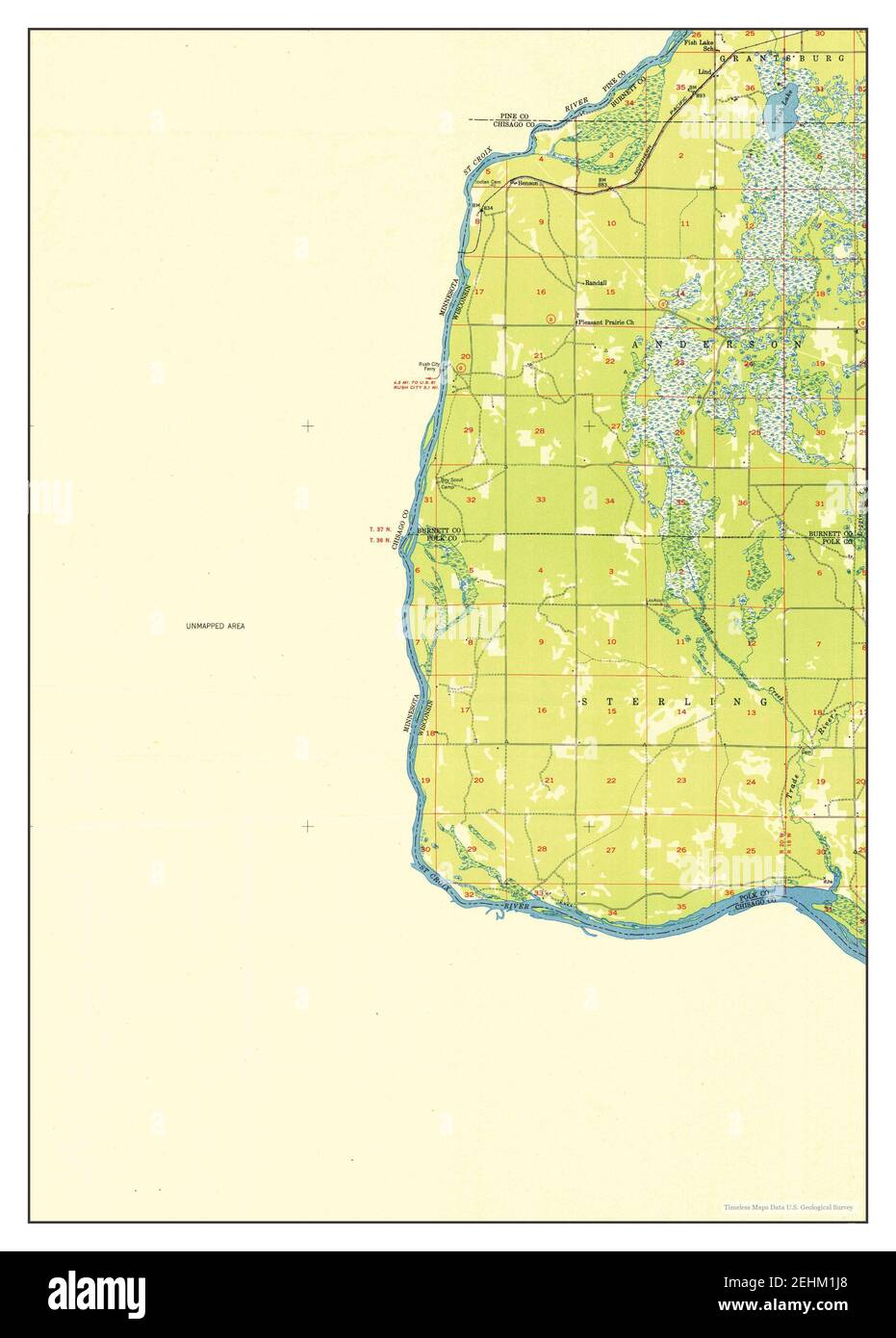 Map of rush city minnesota hires stock photography and images Alamy