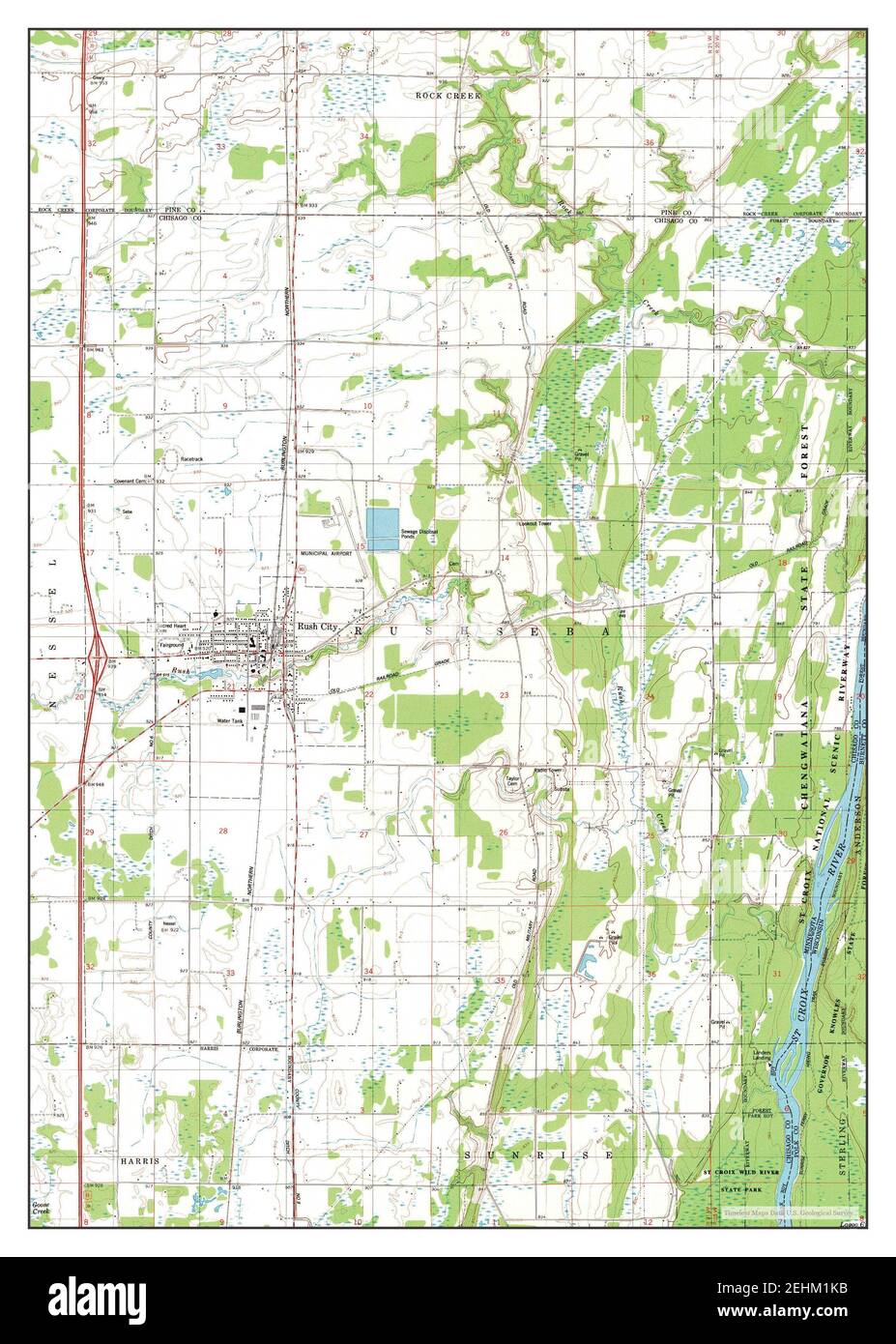 Rush city minnesota map hires stock photography and images Alamy