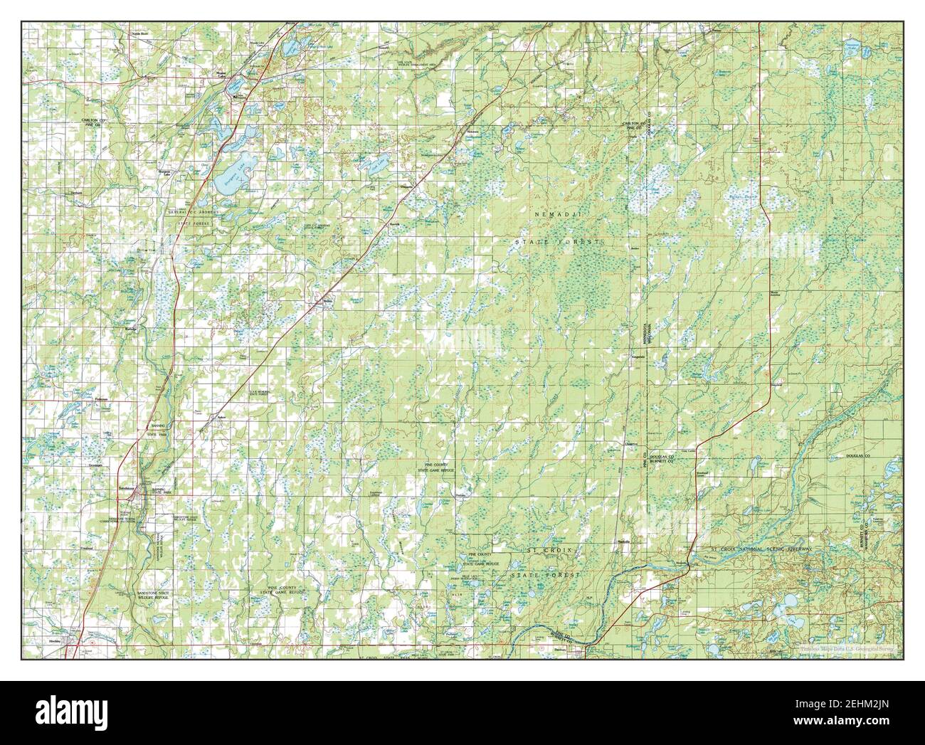 Map of sandstone minnesota Cut Out Stock Images & Pictures Alamy