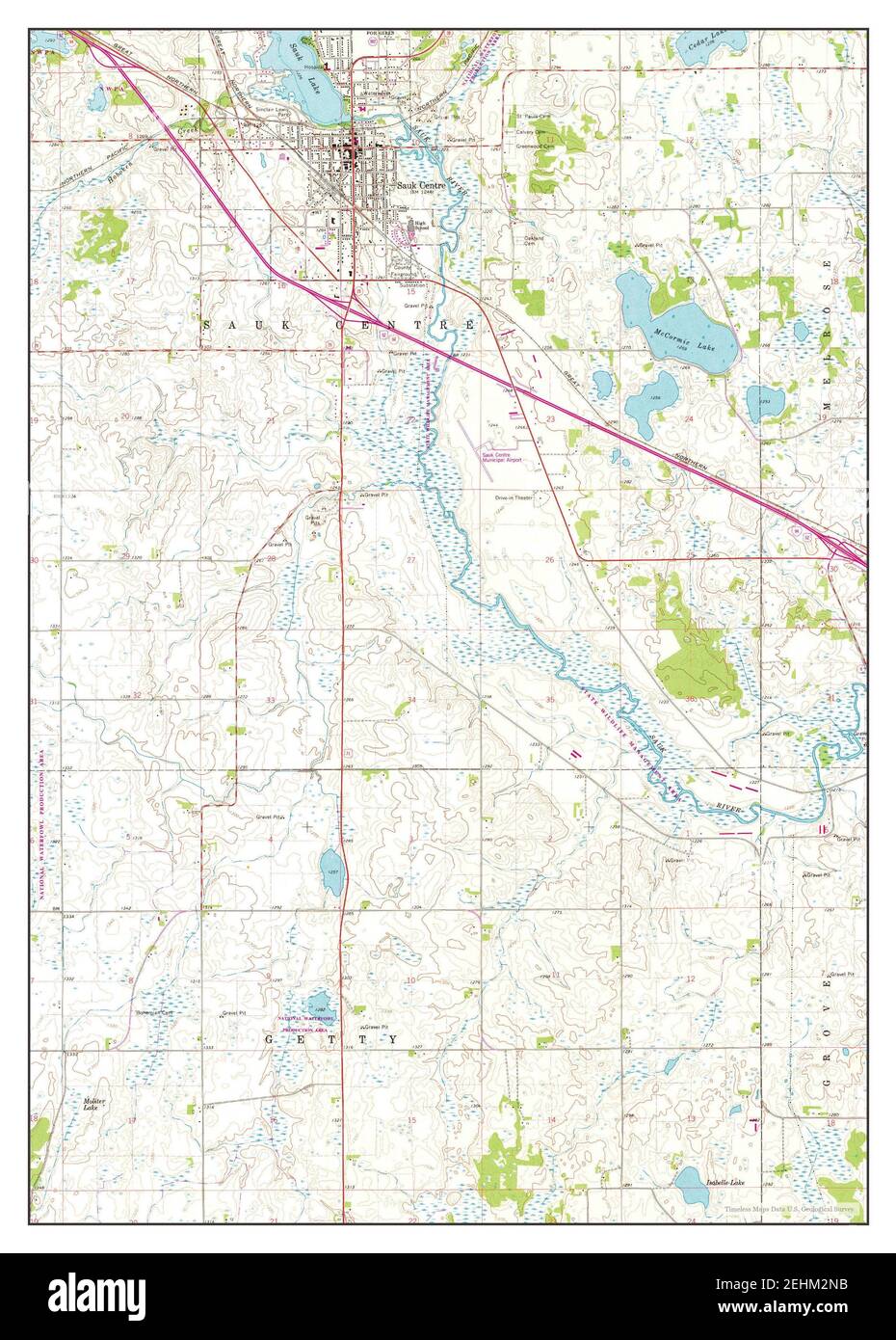 Map of sauk centre hires stock photography and images Alamy