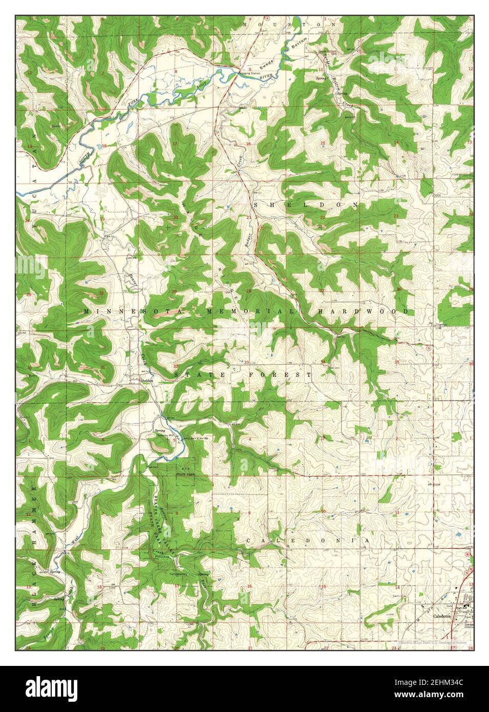 Sheldon, Minnesota, map 1965, 124000, United States of America by Timeless Maps, data U.S