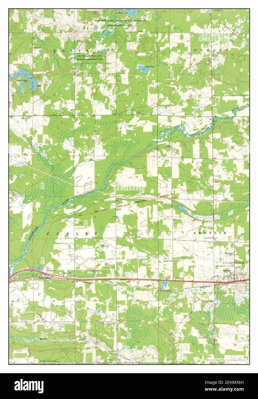 Shevlin minnesota map Cut Out Stock Images & Pictures Alamy