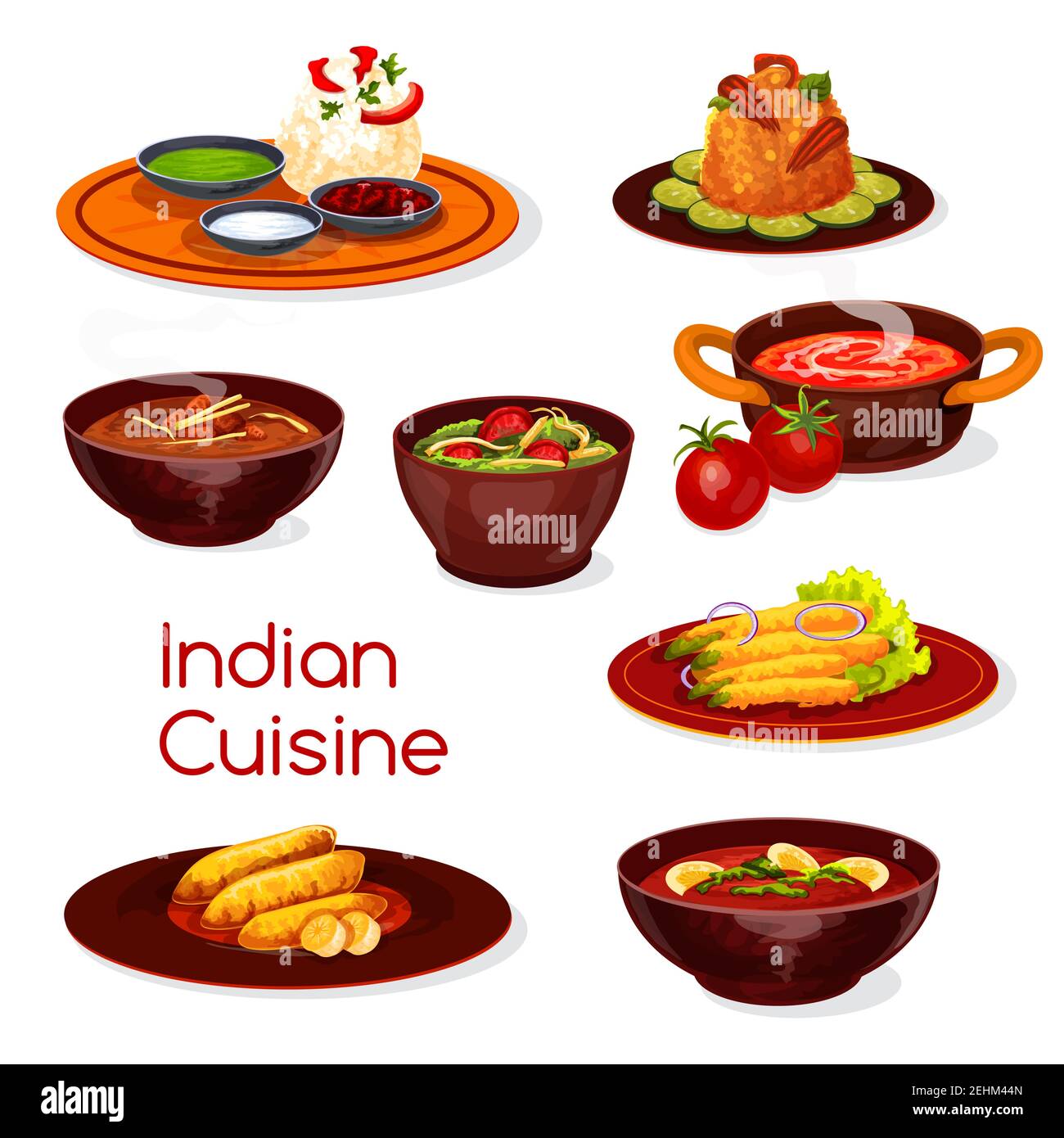 Indian thali fruit Stock Vector Images Alamy